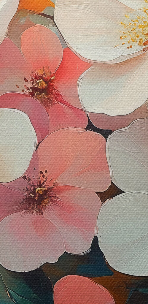 Groep bloemen op een tak s42330pzvl 499x1024 - Groep bloemen op een tak