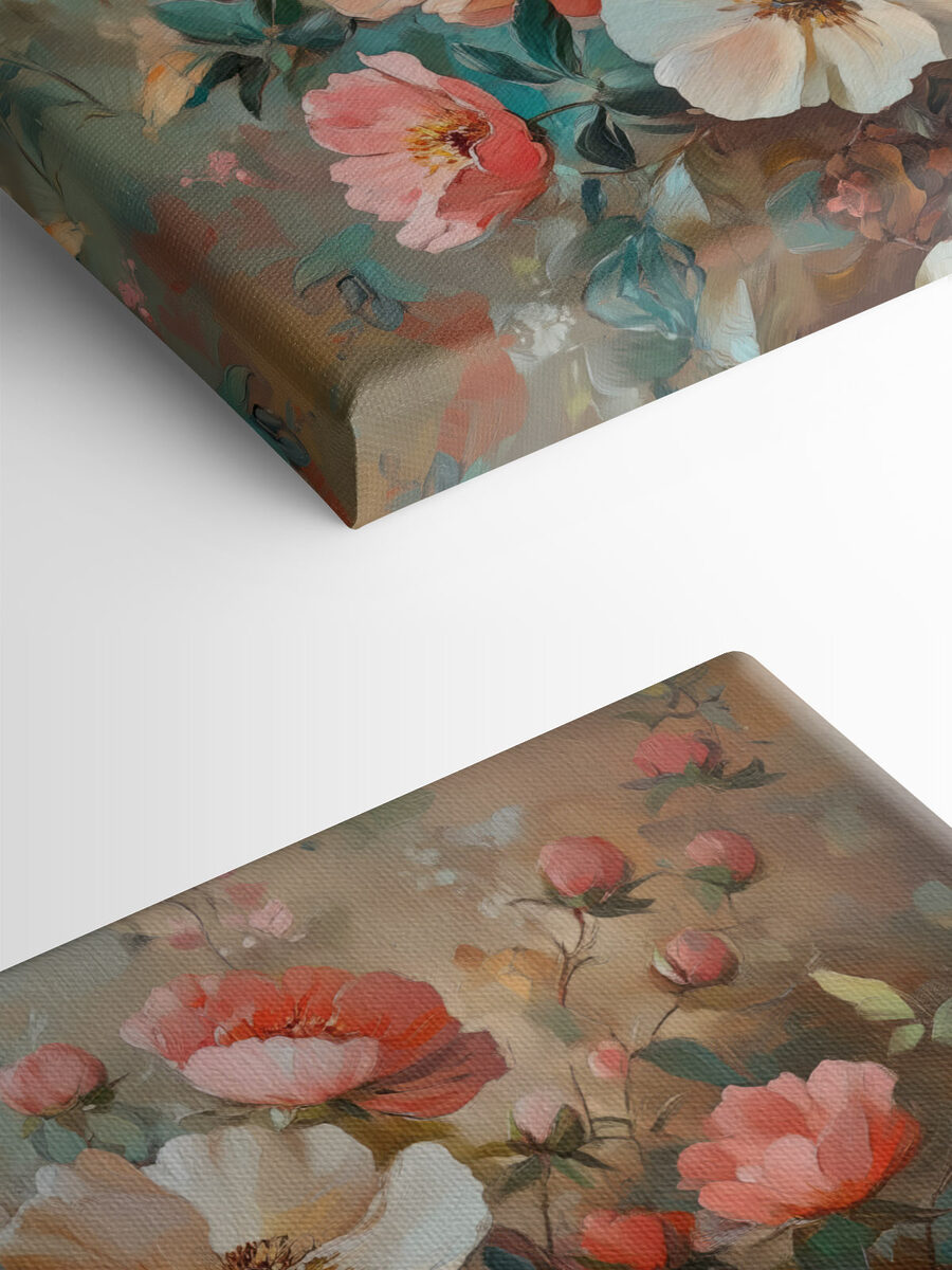 Vlinder vliegend over een boeket bloemen