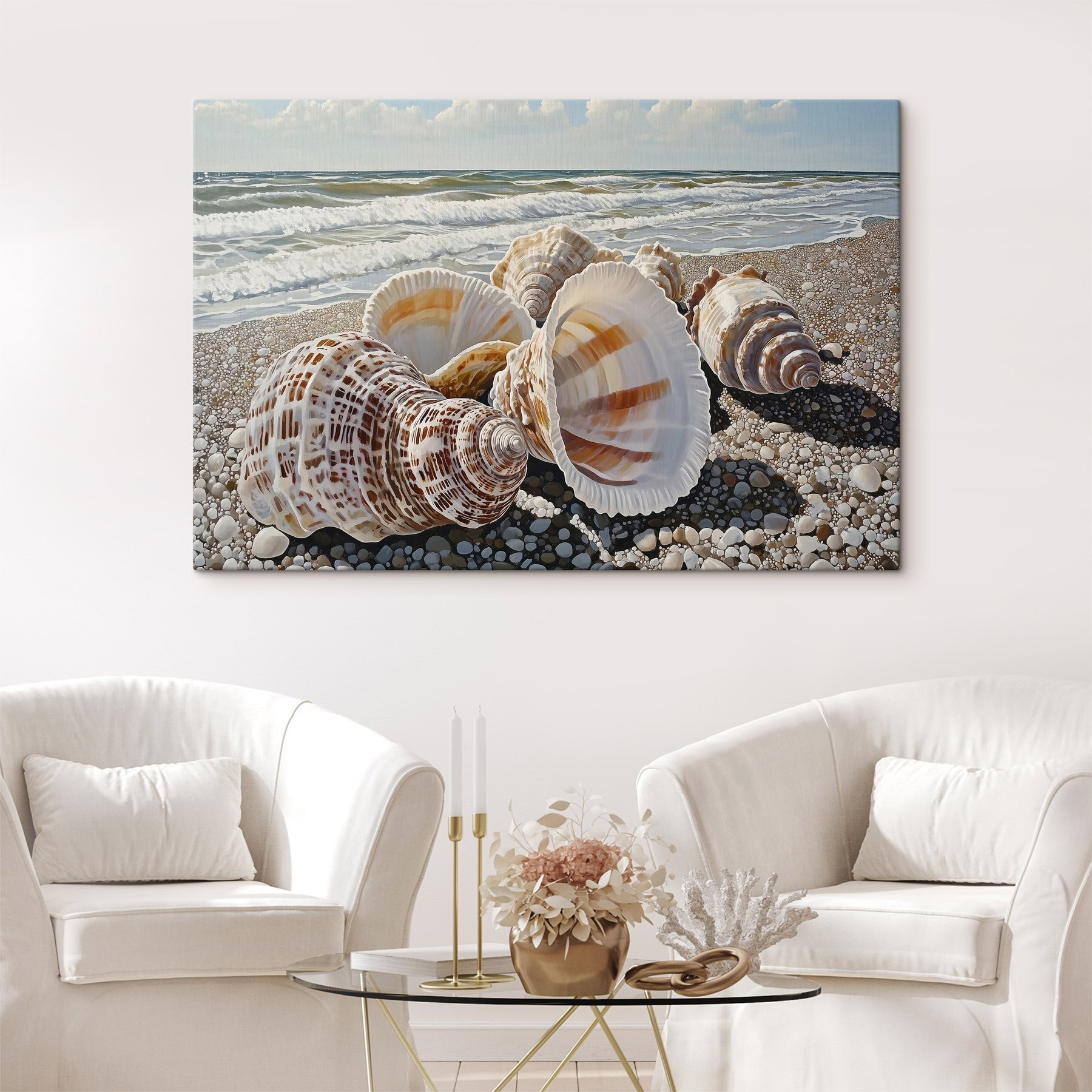 Seashells on a beach Seashells on a beach