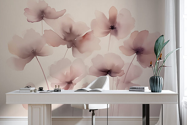 Groep bloemen op witte achtergrond Groep bloemen op witte achtergrond