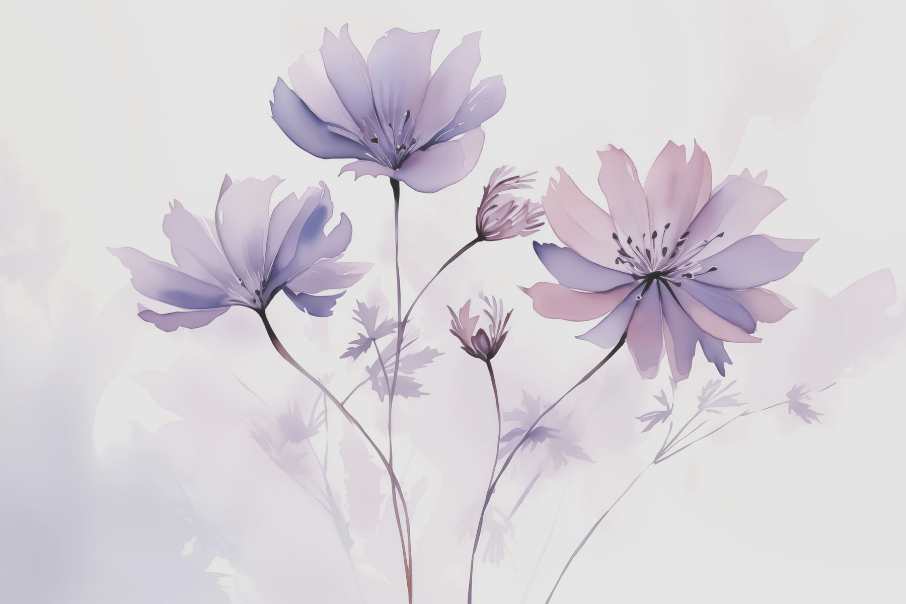 Group of purple flowers Group of purple flowers