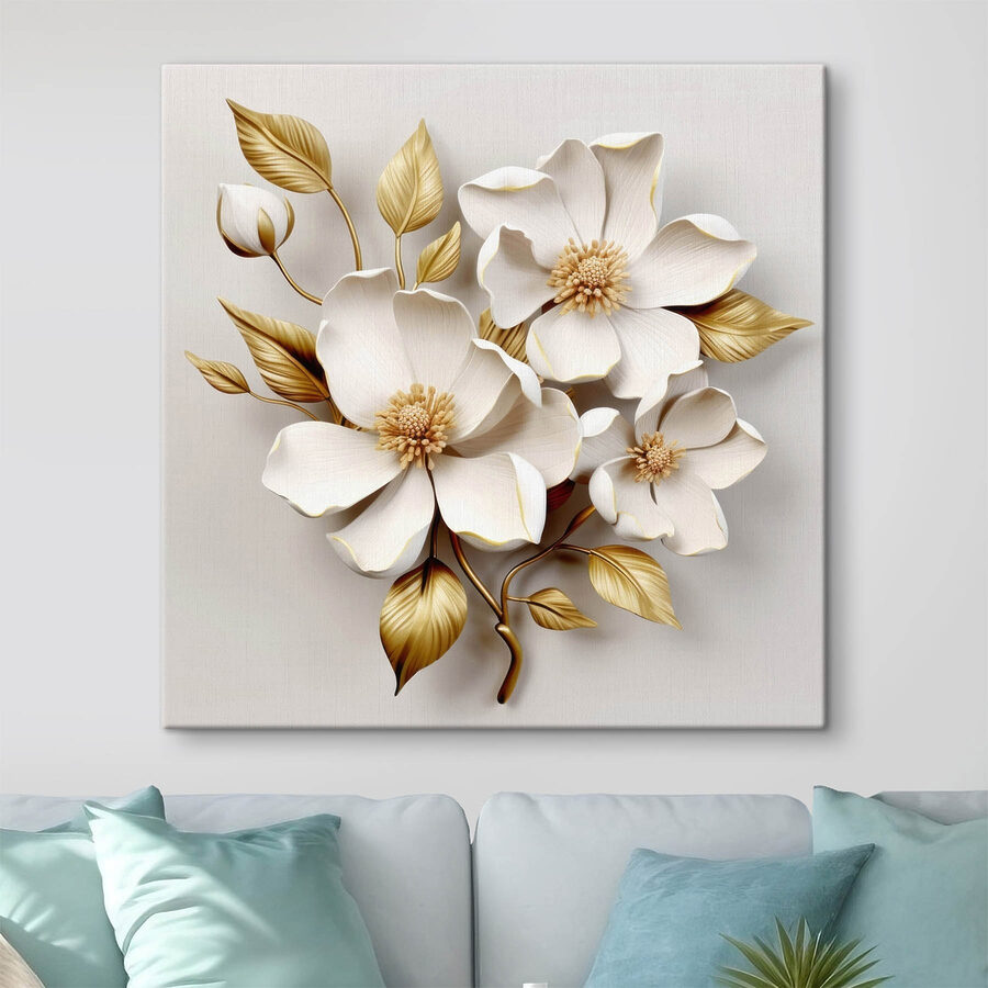 Elegant bloemenontwerp met delicate texturen