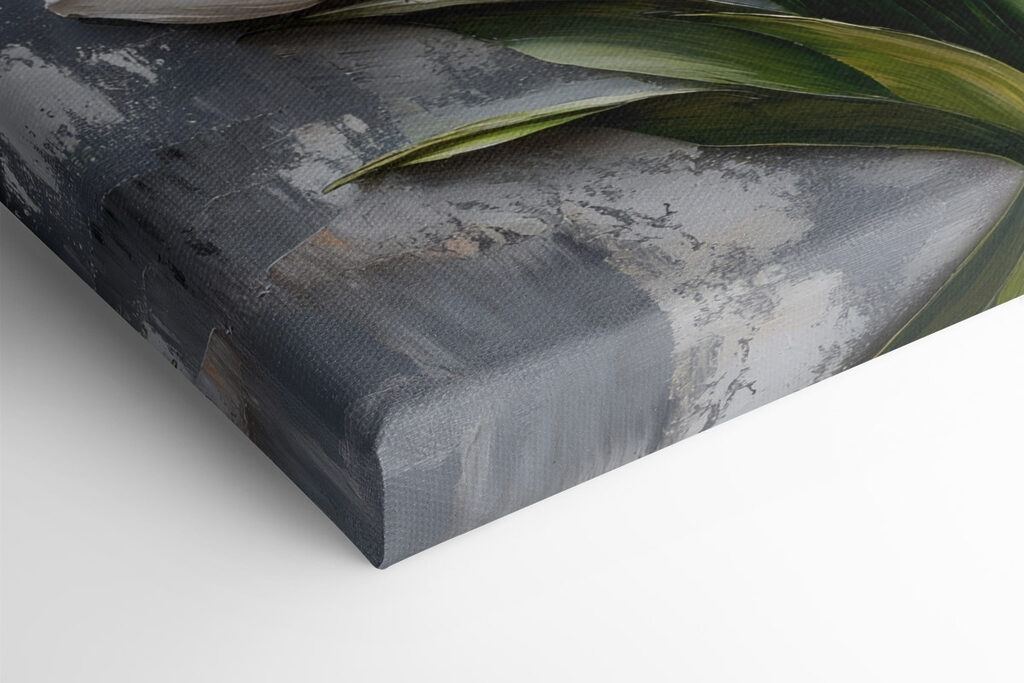 Painting of white tulips