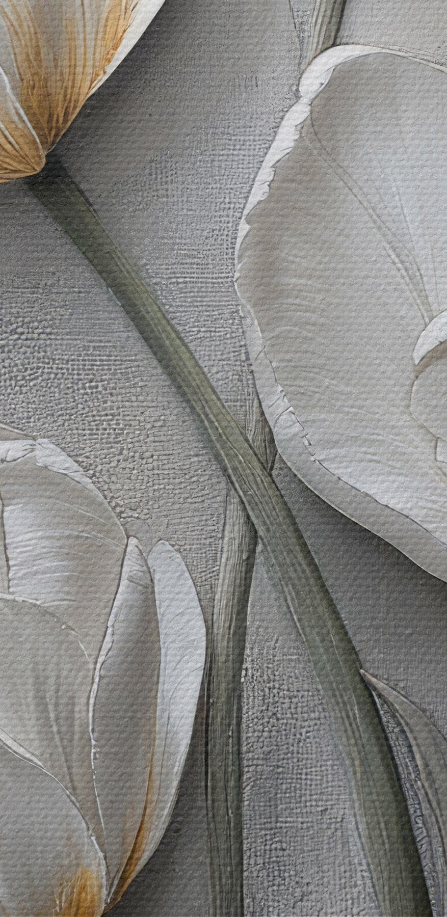 Schilderij van witte bloemen