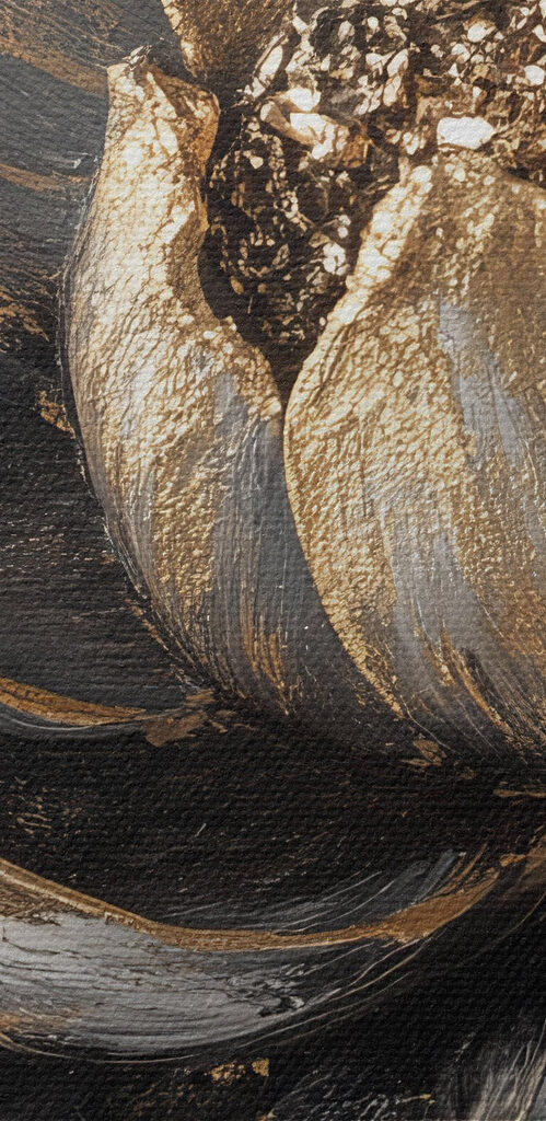 Elegant floral design with bold accents