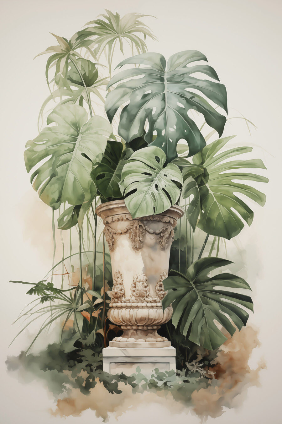 Plant in een vaas