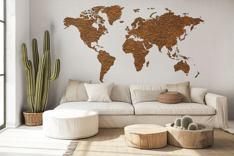 Kaart van de wereld