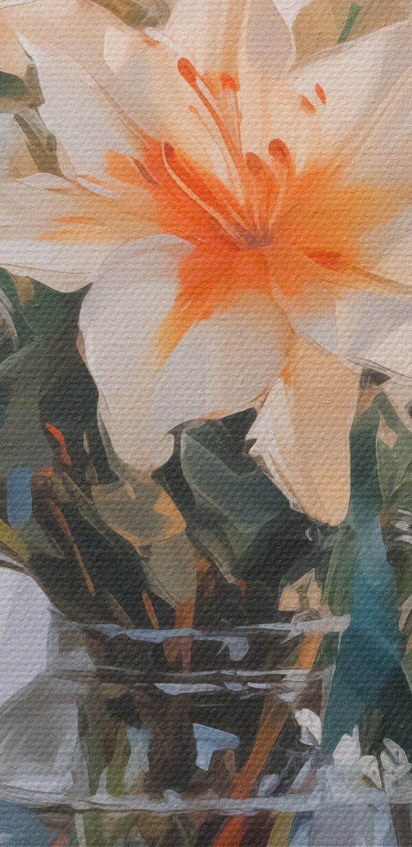 Vaas met bloemen op een tafel Vaas met bloemen op een tafel
