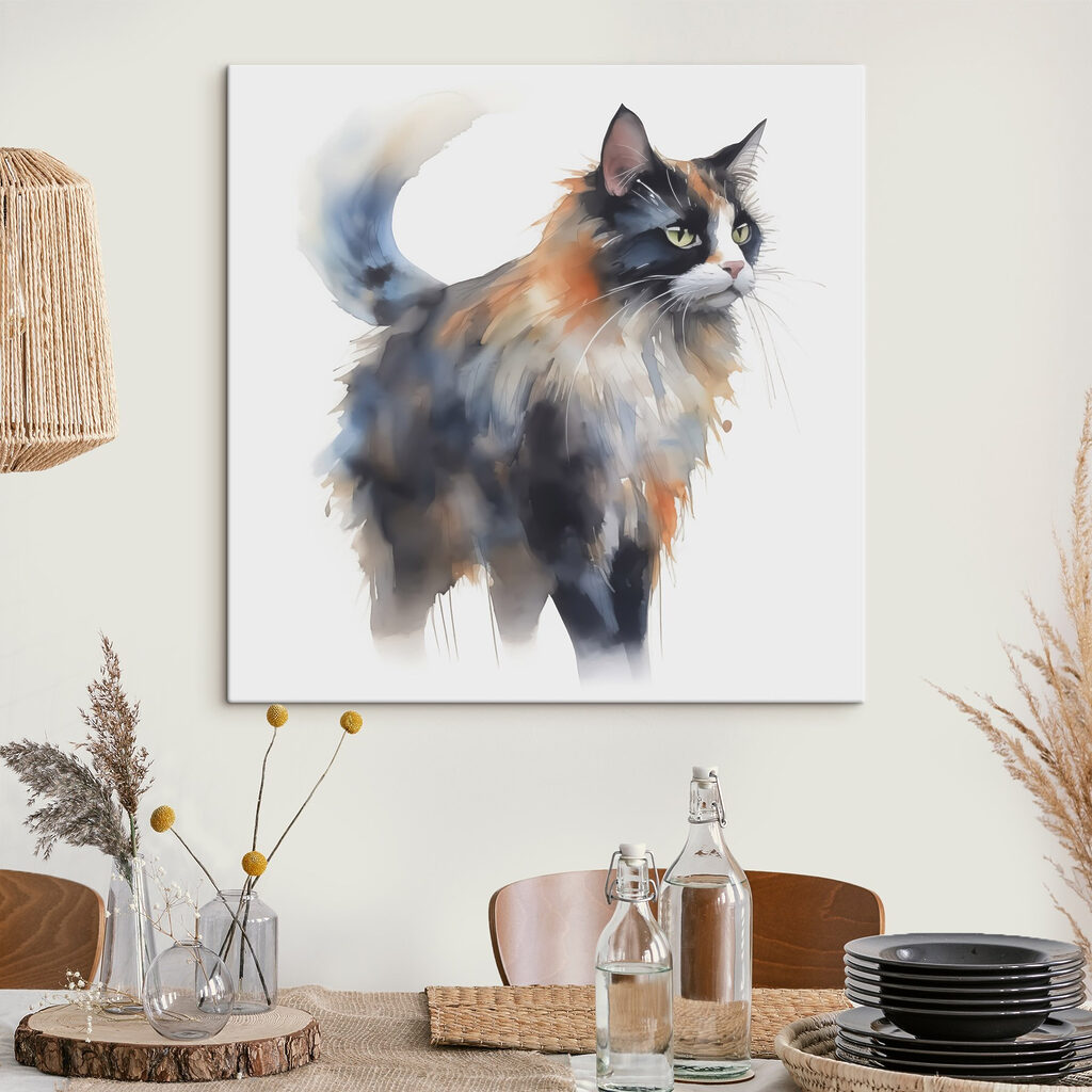 Cat with long whiskers