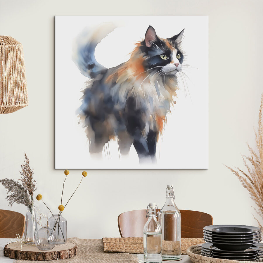 Kat met lange snorharen Kat met lange snorharen
