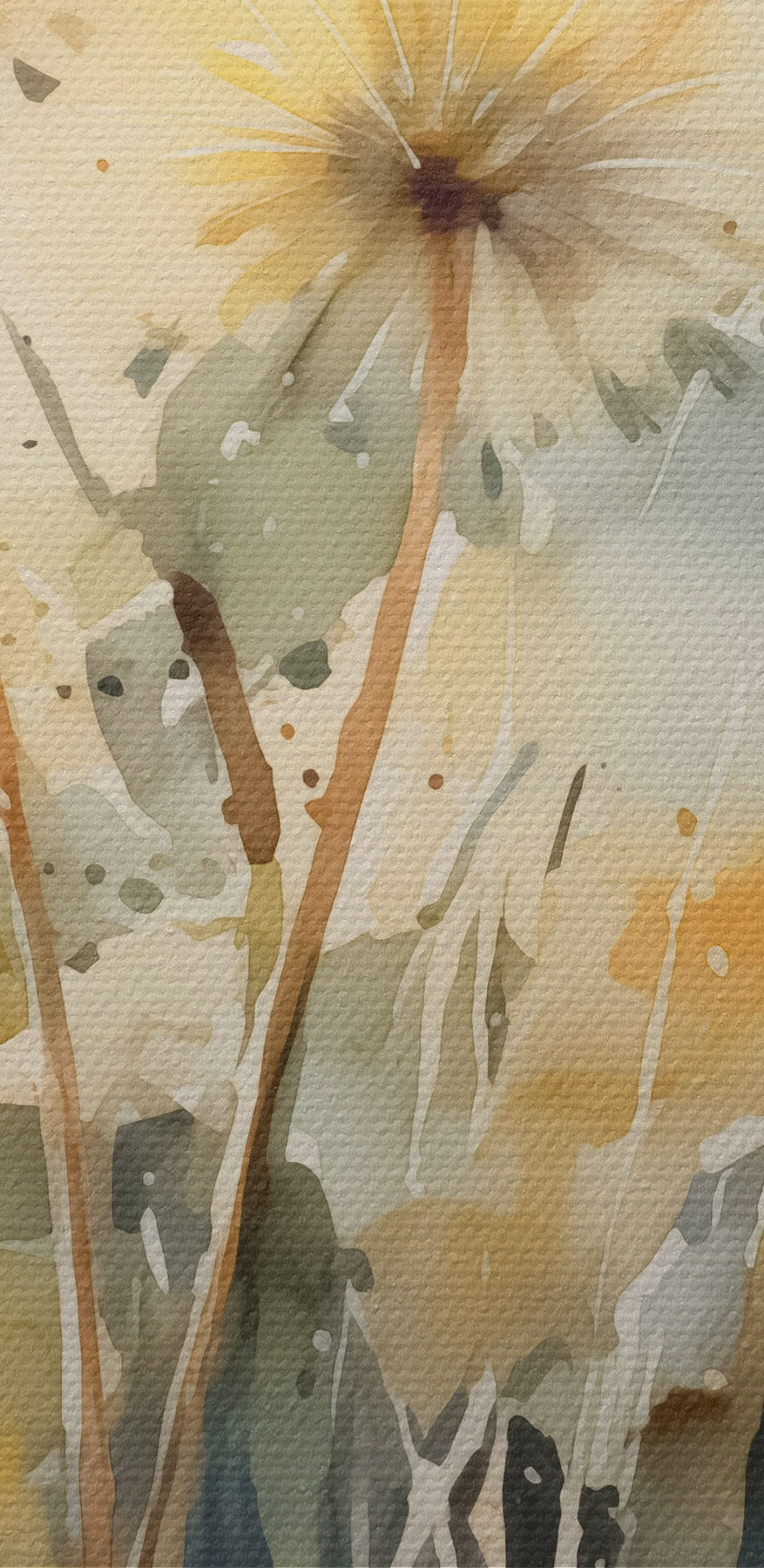 Aquarel van bloemen