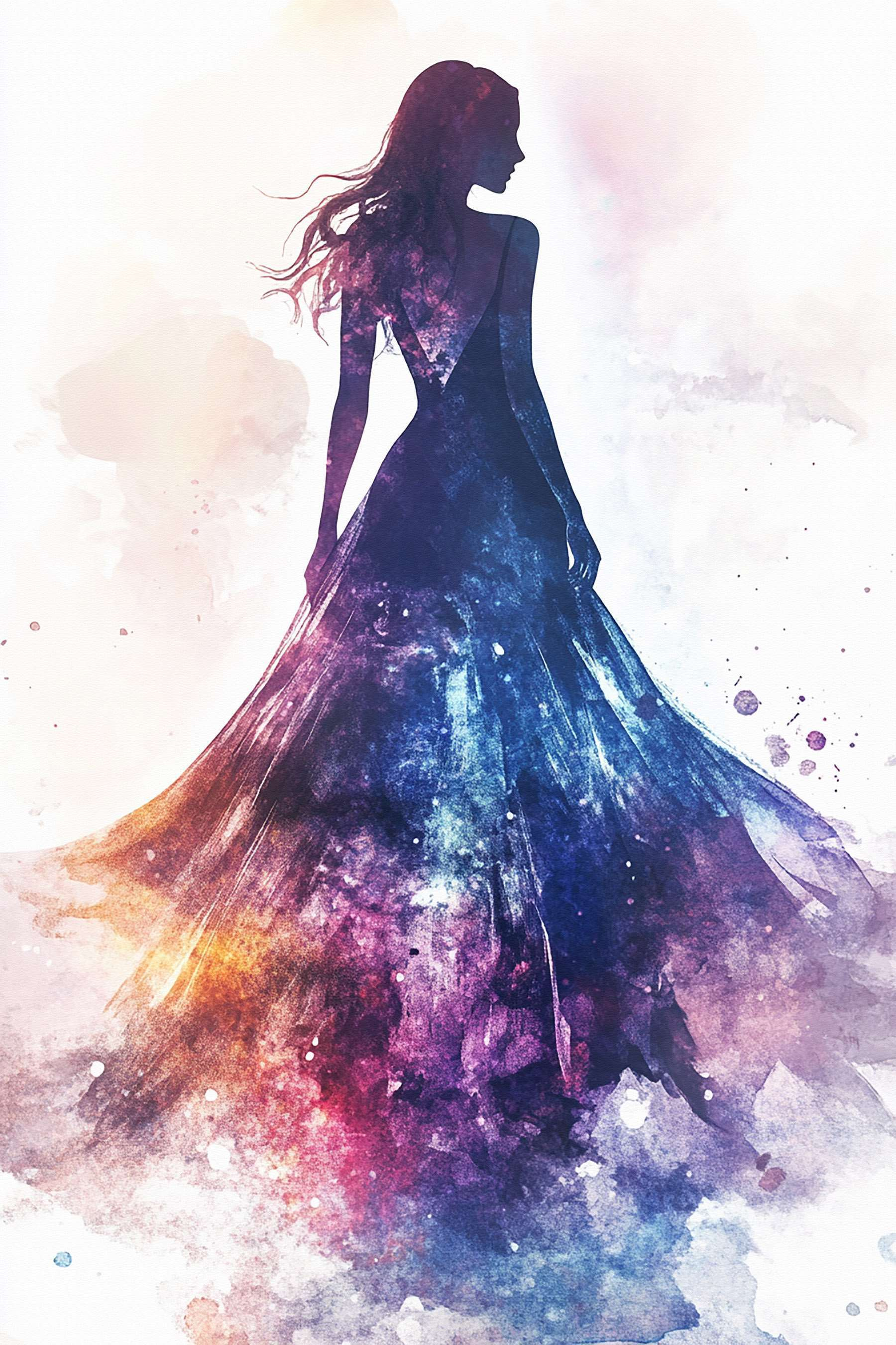 Woman in a dress