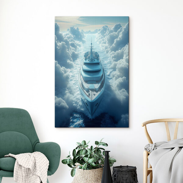 Schip in de wolken Schip in de wolken