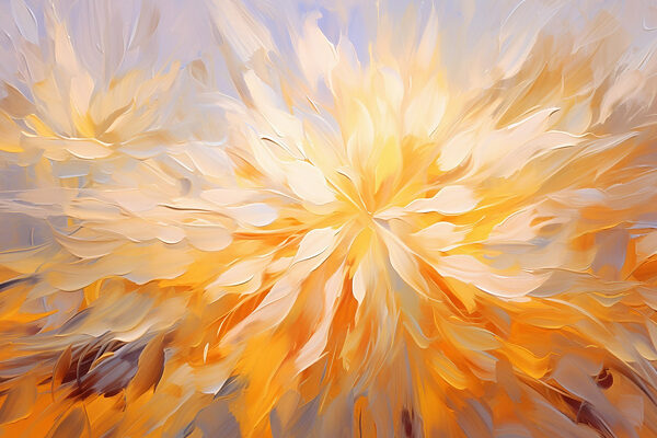 Schilderij van een bloem Schilderij van een bloem