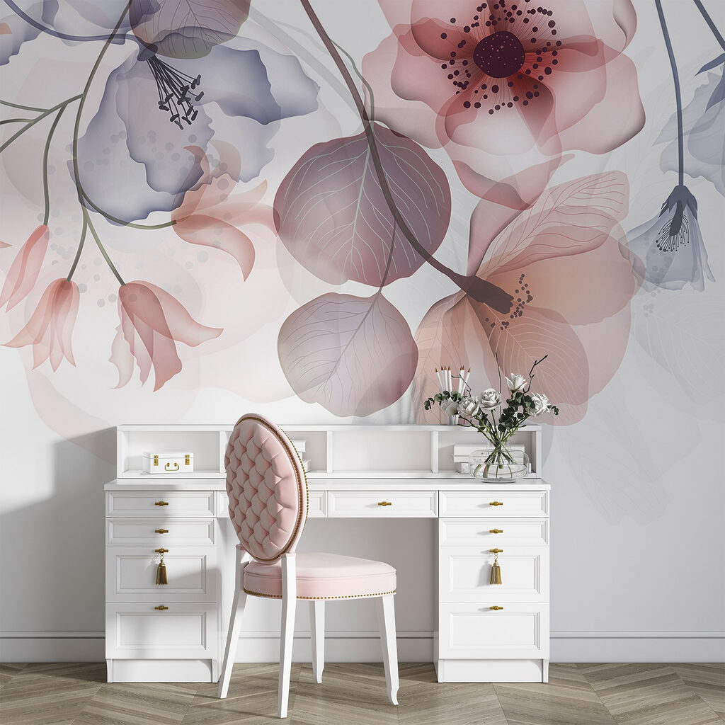 Delicate floral design with soft hues Delicate floral design with soft hues