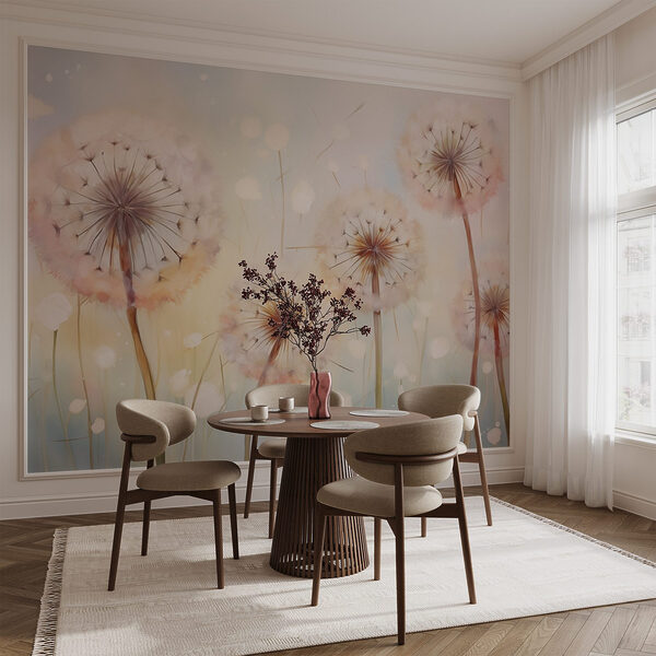 Schilderij van paardenbloemen Schilderij van paardenbloemen