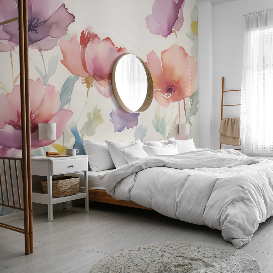 Aquarel van bloemen