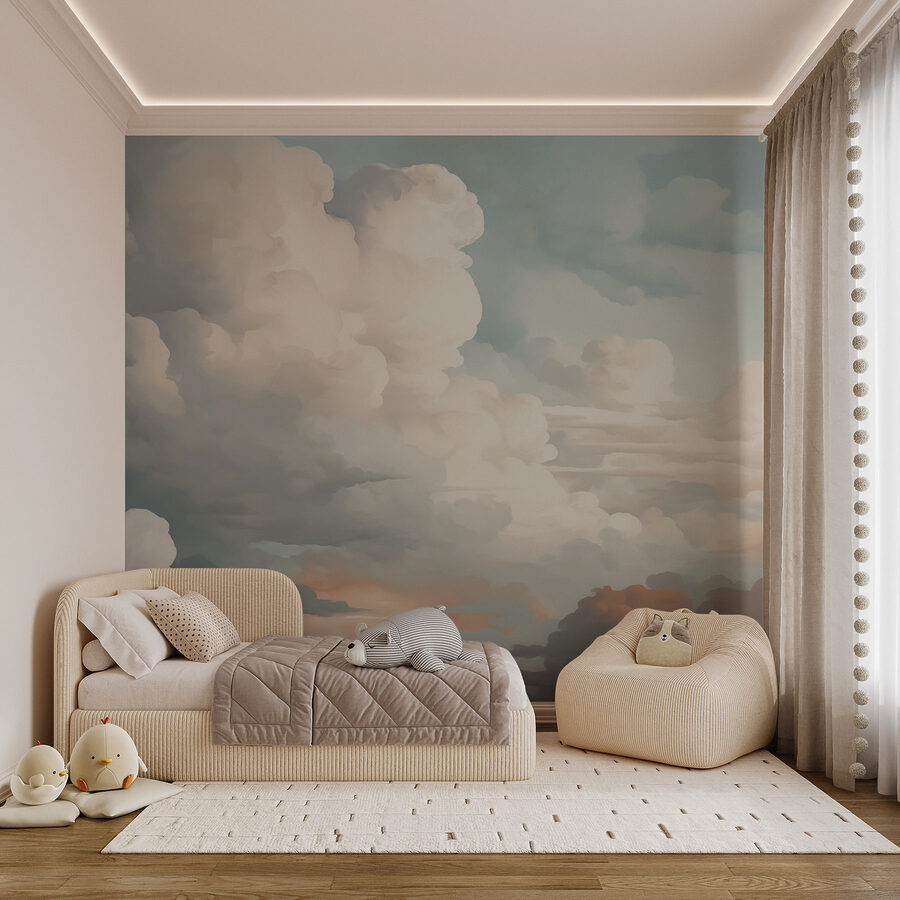 Bewolkte lucht met veel wolken