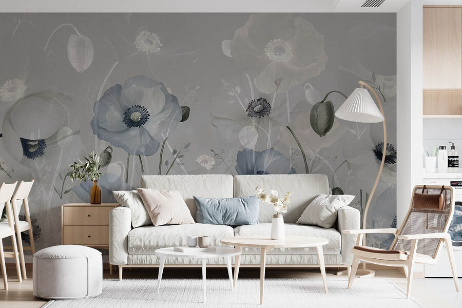 Delicate bloemen in zachte tinten