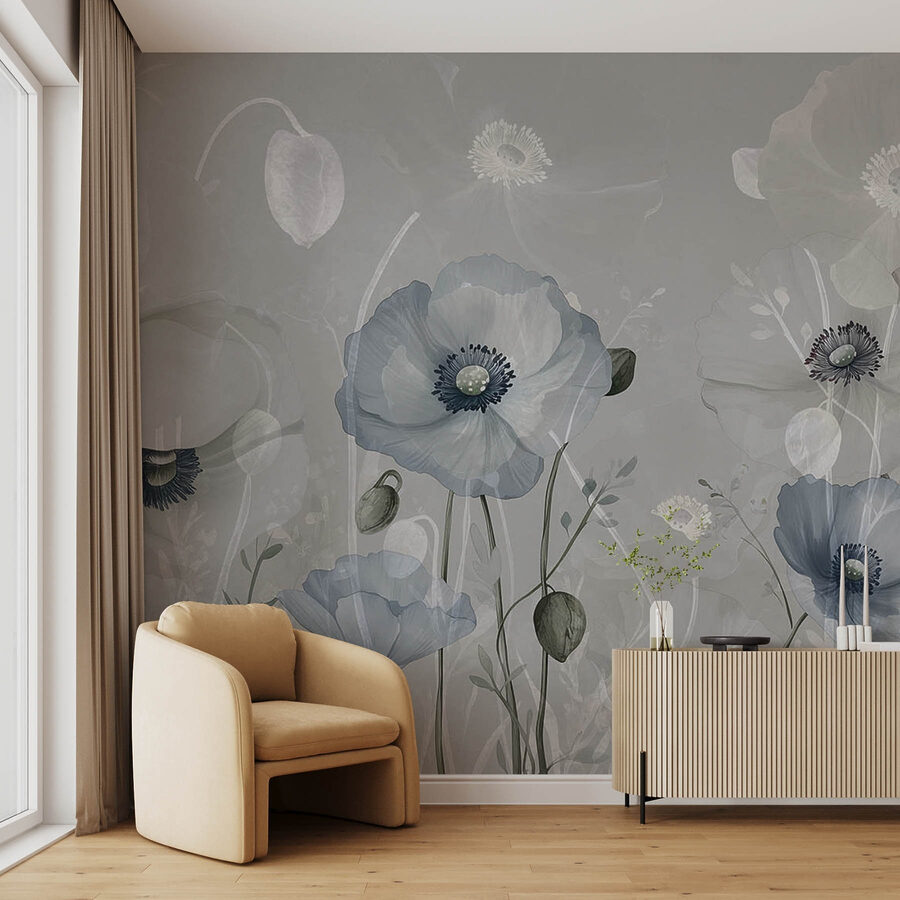 Delicate bloemen in zachte tinten