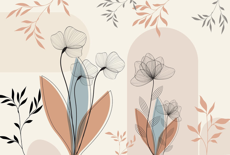 Florale elegantie in zachte tinten