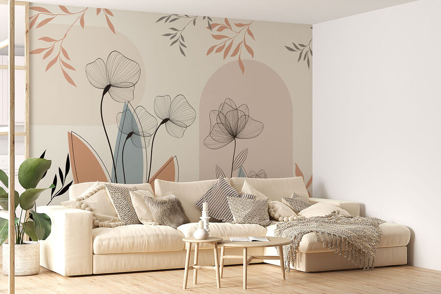 Florale elegantie in zachte tinten