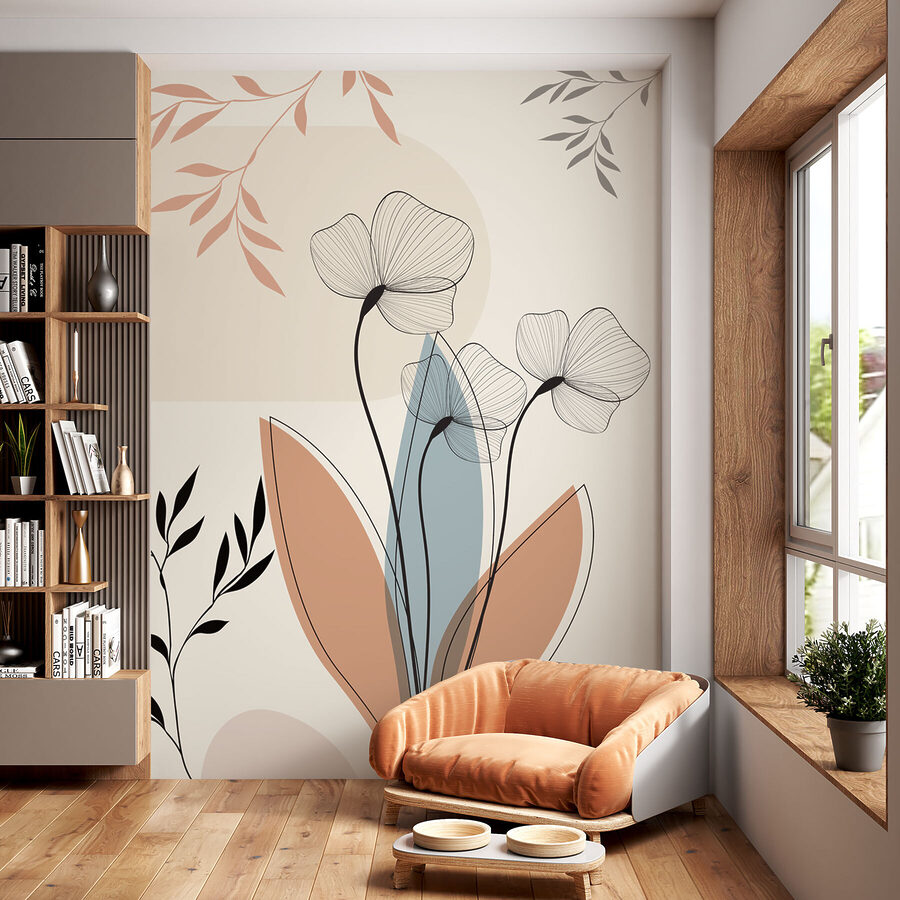 Florale elegantie in zachte tinten