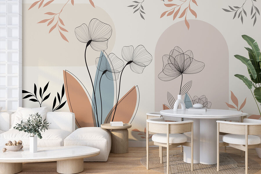 Florale elegantie in zachte tinten