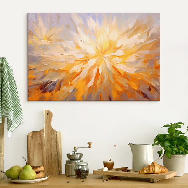 Schilderij van een bloem Schilderij van een bloem