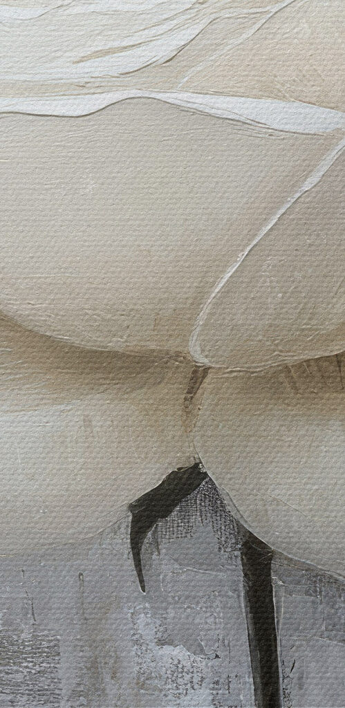 Painting of a white rose