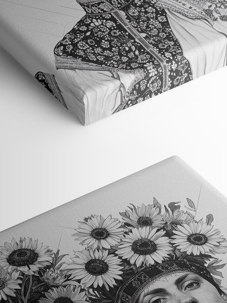 Groep vrouwen met bloemen op hun hoofd Groep vrouwen met bloemen op hun hoofd