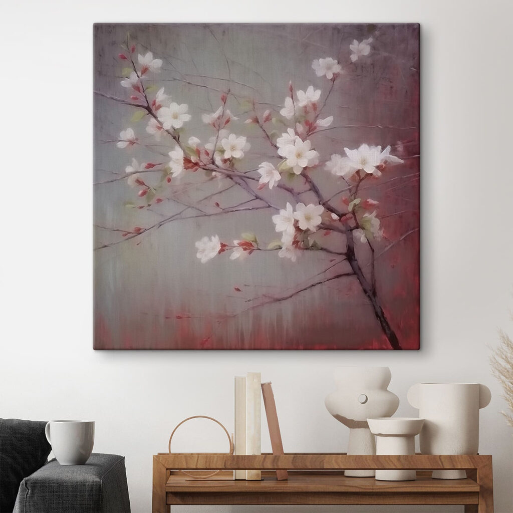 White flowers on a branch