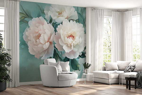 Groep witte bloemen Groep witte bloemen