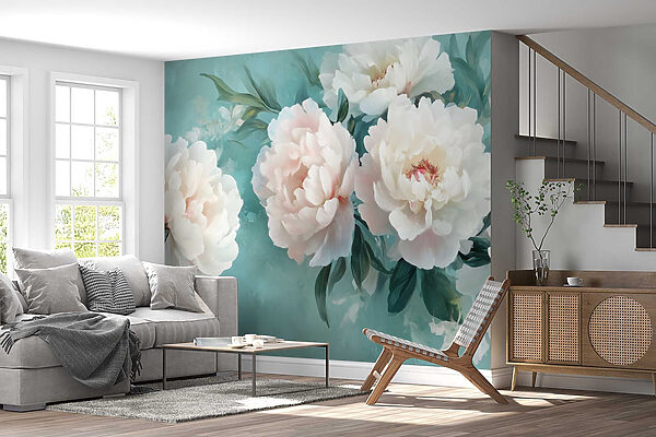 Groep witte bloemen Groep witte bloemen