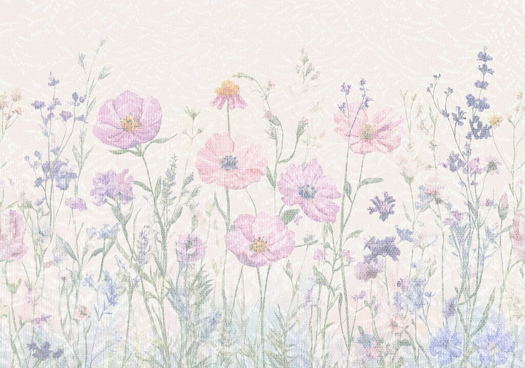 Delicate bloemen in zachte pasteltinten Delicate bloemen in zachte pasteltinten