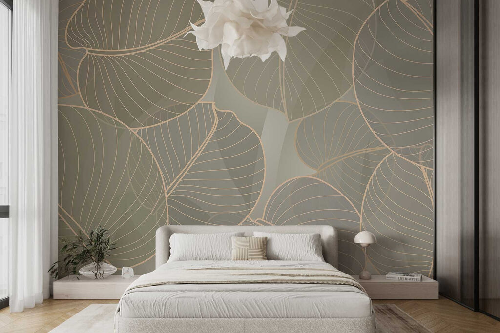 Soft leaves in soothing colors Soft leaves in soothing colors