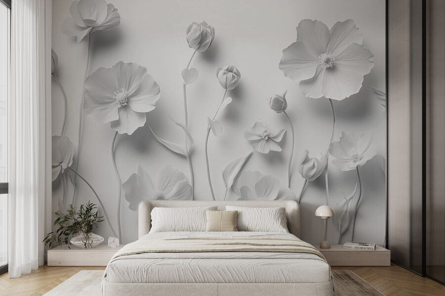 Groep witte bloemen Groep witte bloemen