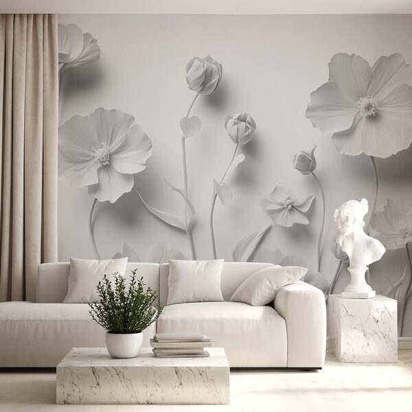 Groep witte bloemen Groep witte bloemen