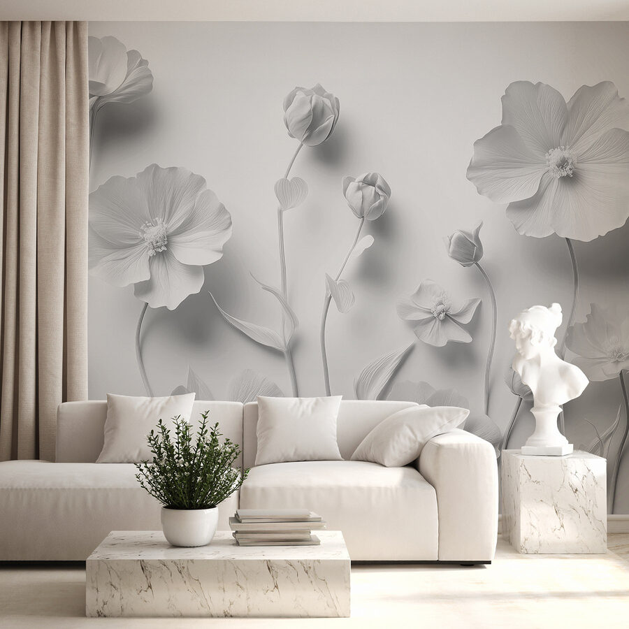 Groep witte bloemen Groep witte bloemen