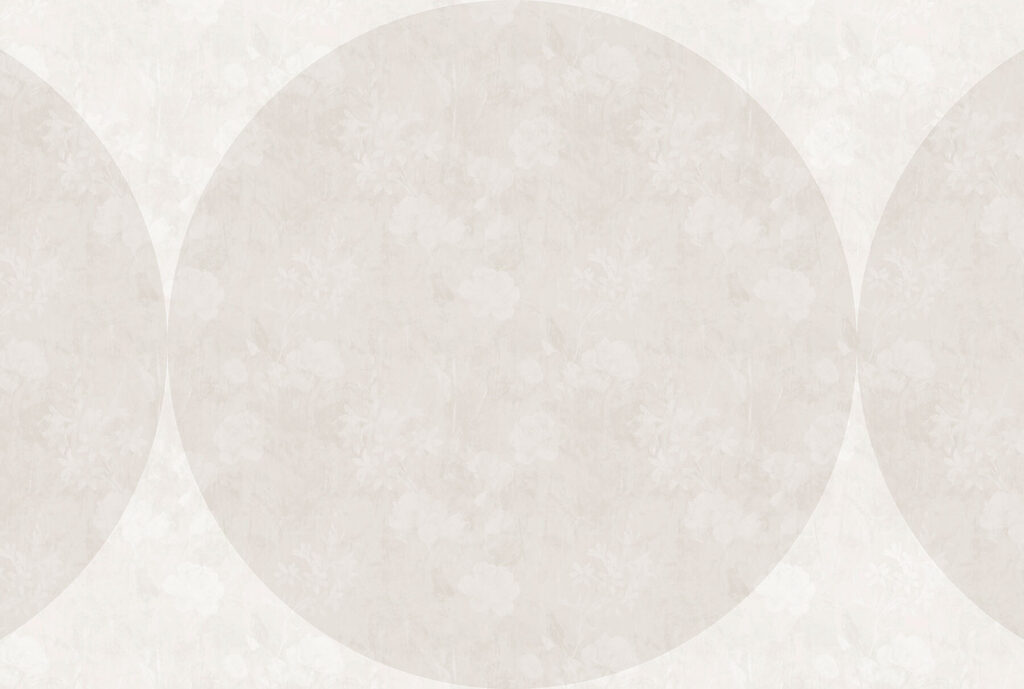 Witte cirkel met bloemen Witte cirkel met bloemen