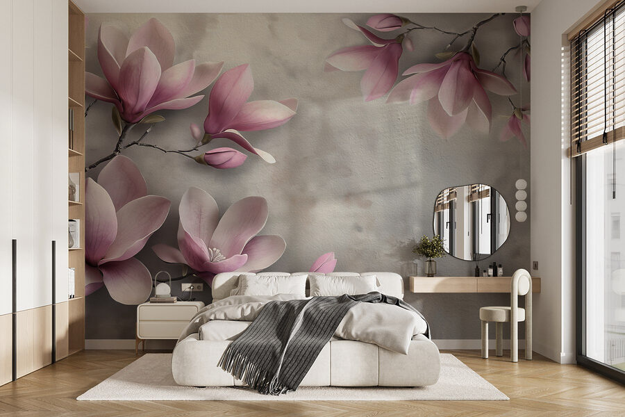 Delicate bloesems in zachte tinten