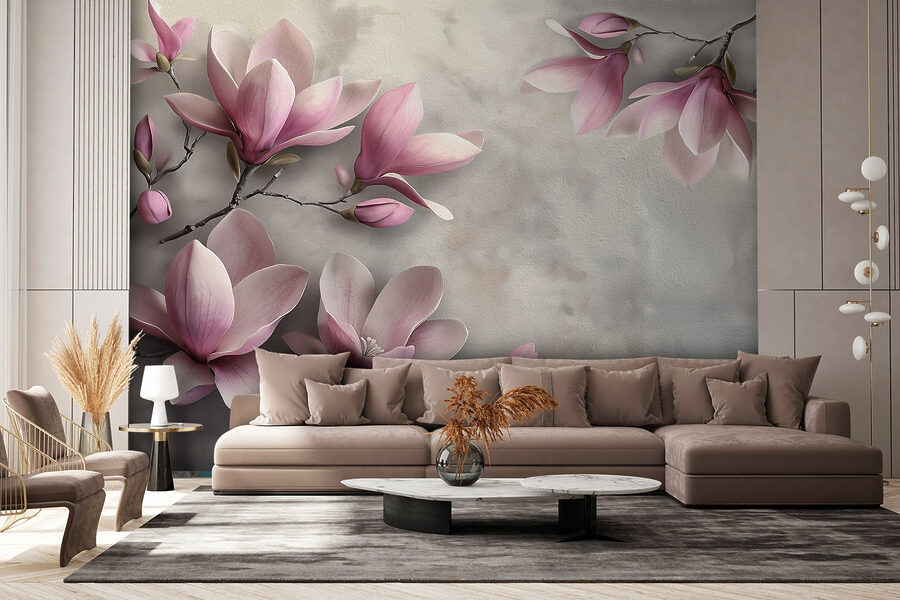 Delicate bloesems in zachte tinten
