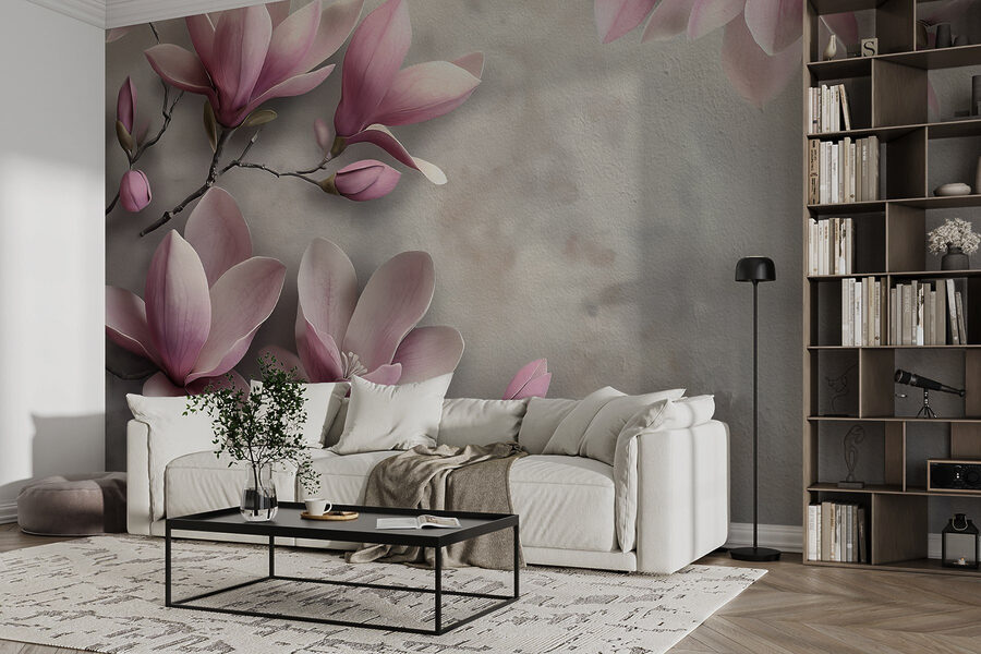 Delicate bloesems in zachte tinten