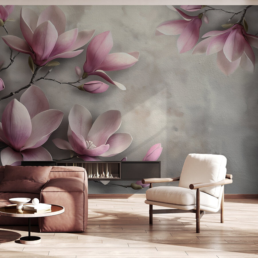 Delicate bloesems in zachte tinten