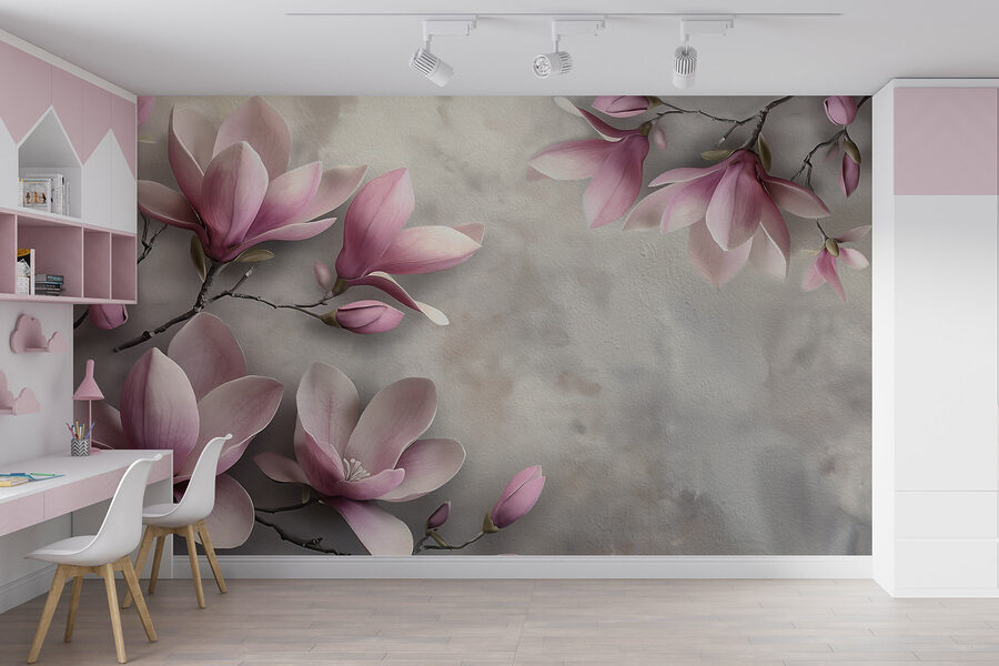 Delicate bloesems in zachte tinten