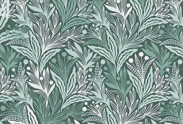 Pattern of leaves and berries Pattern of leaves and berries