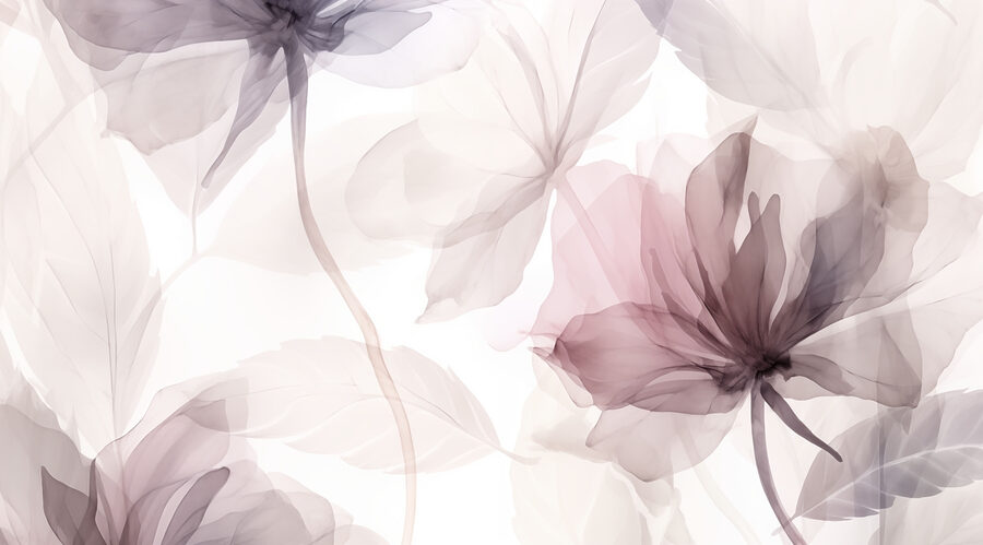 Delicaat gebloemd aquarelontwerp