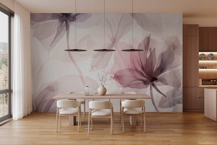 Delicaat gebloemd aquarelontwerp