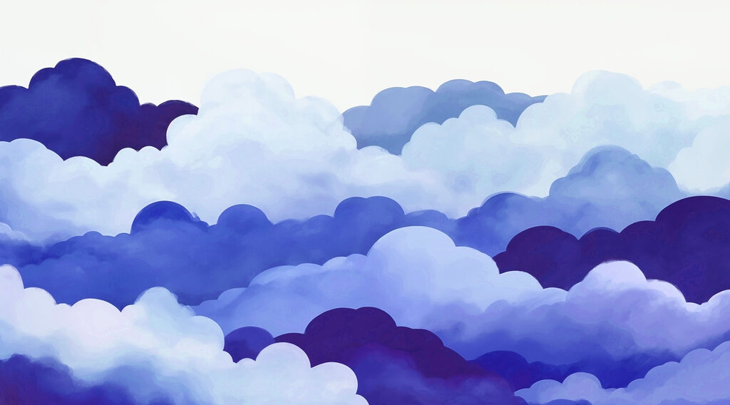 Groep wolken in de lucht Groep wolken in de lucht