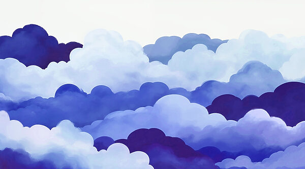Groep wolken in de lucht Groep wolken in de lucht